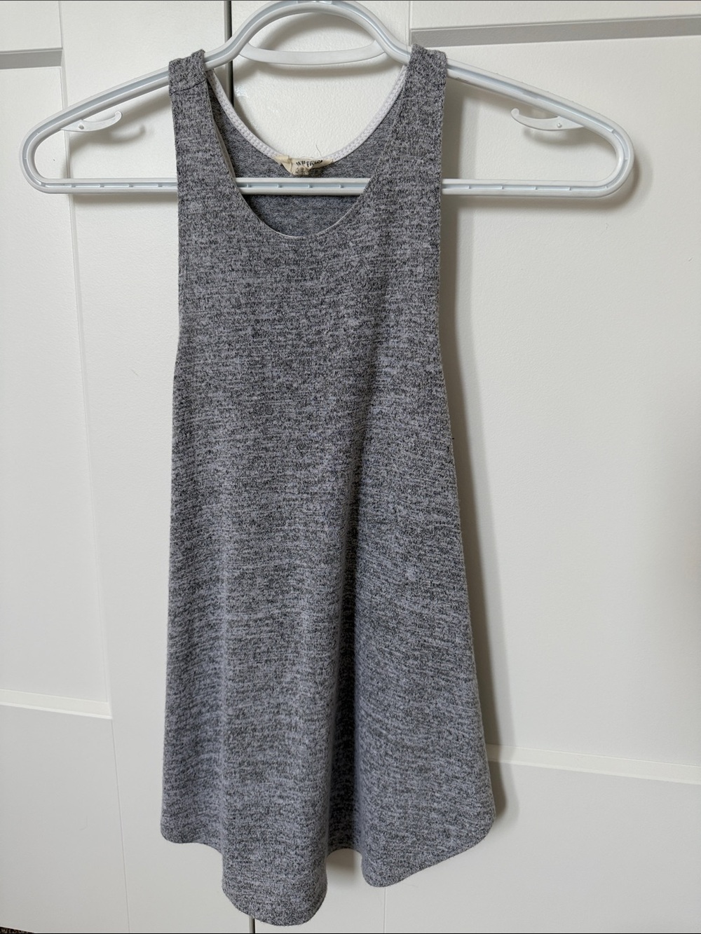 Aritzia Grey Knit Racerback Tank